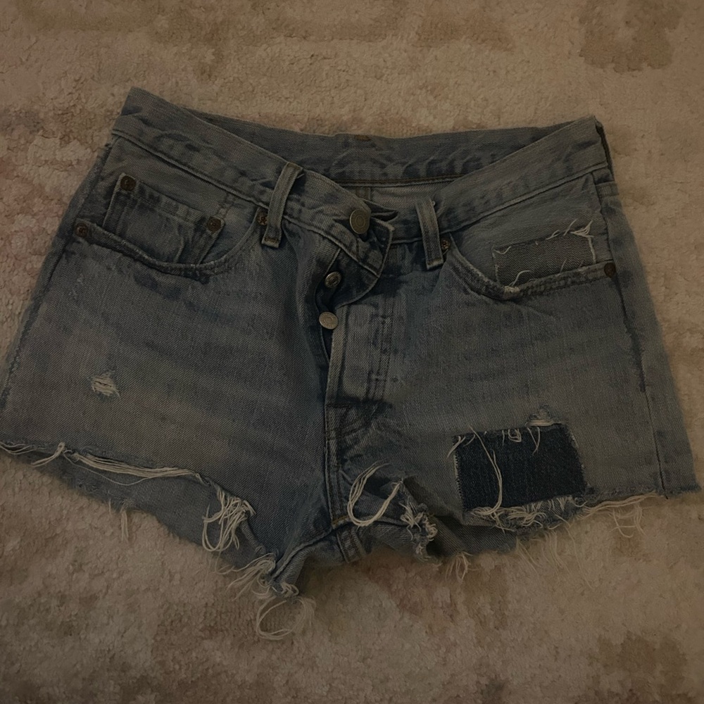501 Levi Denim High Rise Shorts